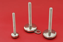 Adjustable feet - all stainless with rubber bases